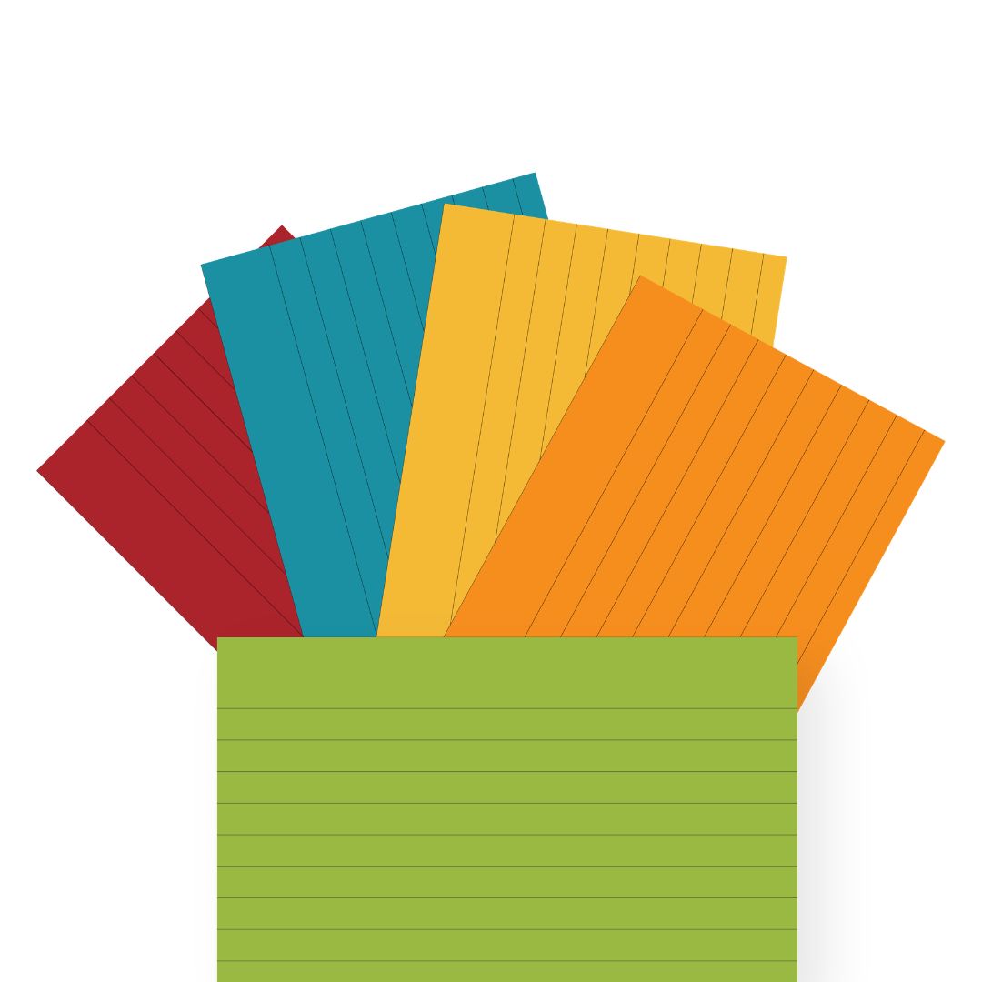 Loope Index Cards Asst Color - Ruled | Loope | ST0068206