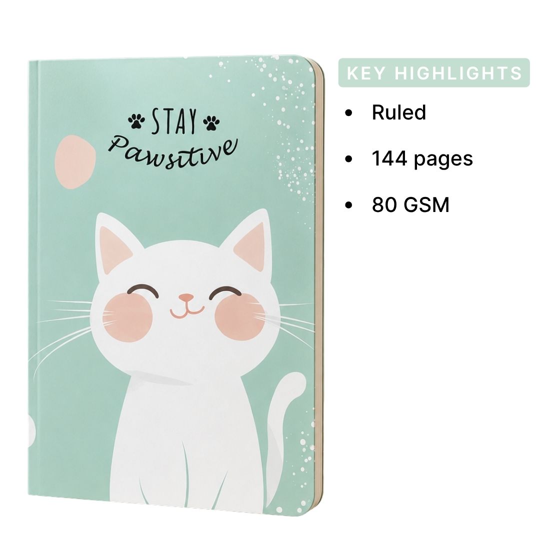 Loope Stay Pawsitive Notebook - A6 | Loope | ST0067167