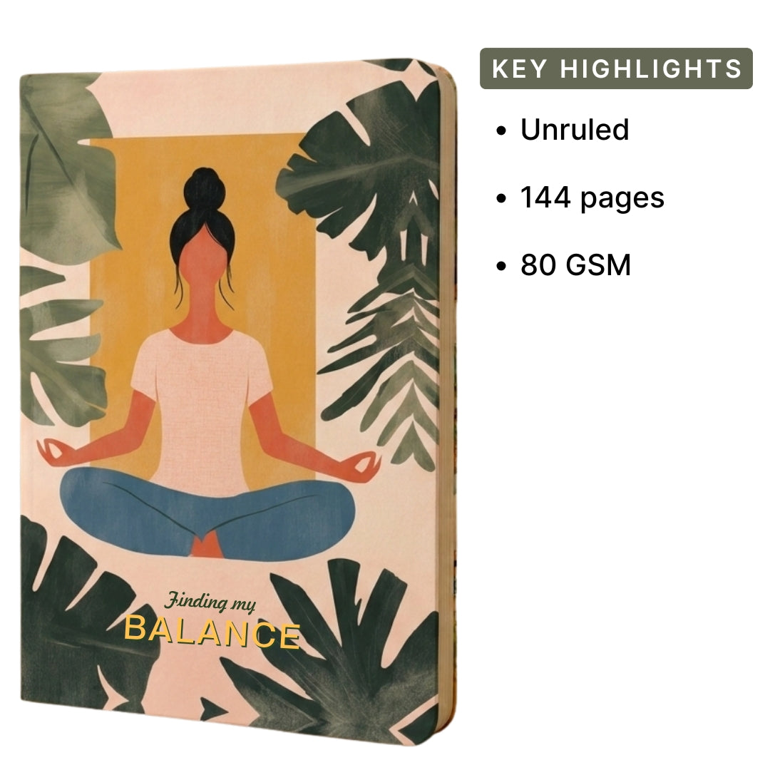Loope Finding My Balance Foil Notebook - A6 | Loope | ST0071412