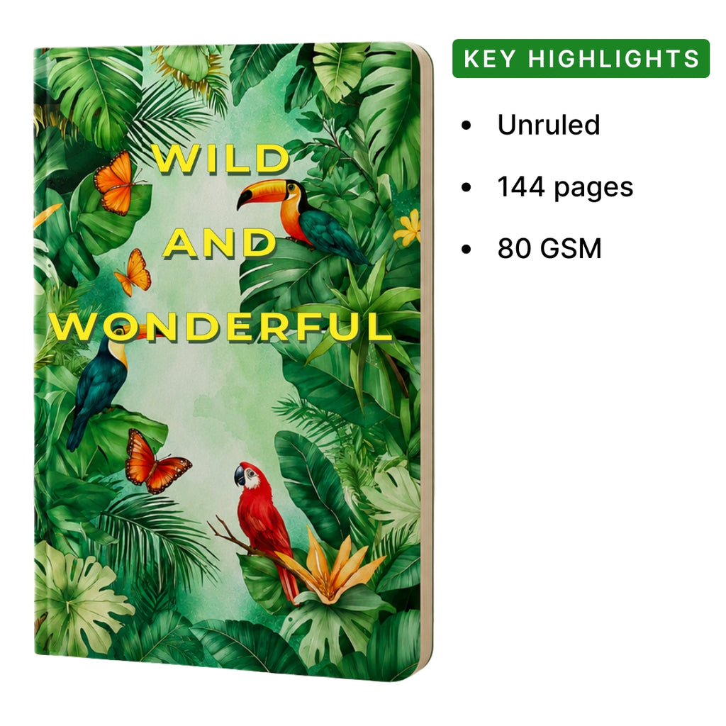 Loope Unruled Notebook A6 | Wild & Wonderful