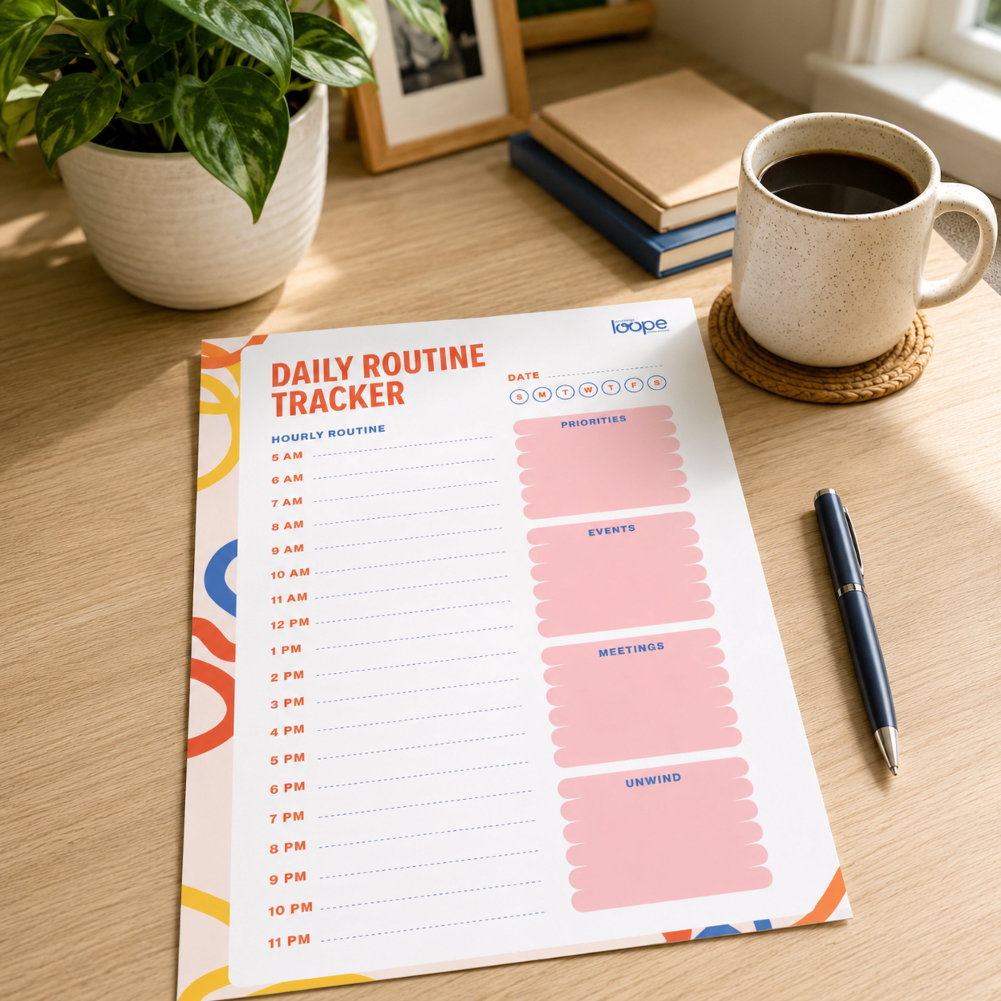Loope Daily Routine Tracker Notepad | Loope | ST0067701