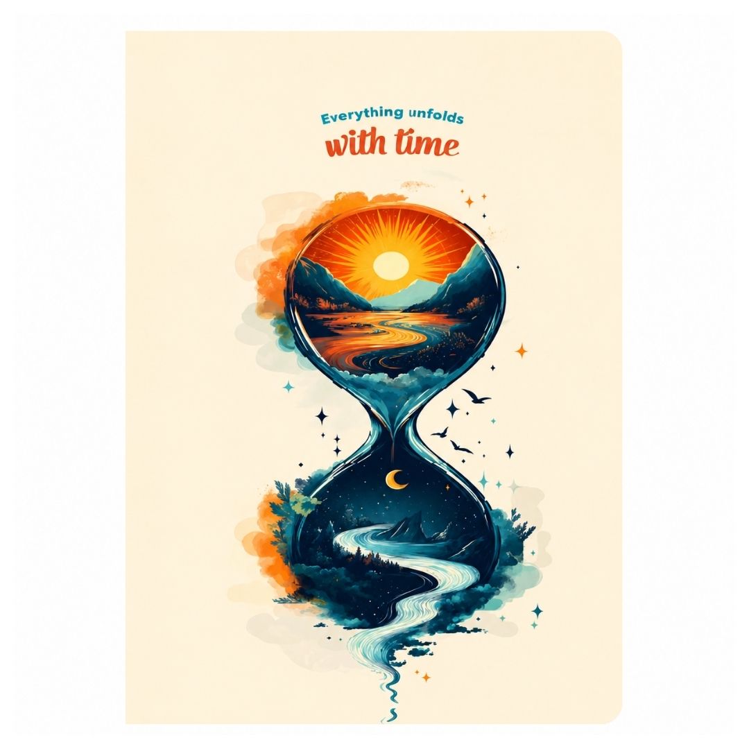 Loope Everything Unfolds With Time Notebook - A6 | Loope | ST0070049