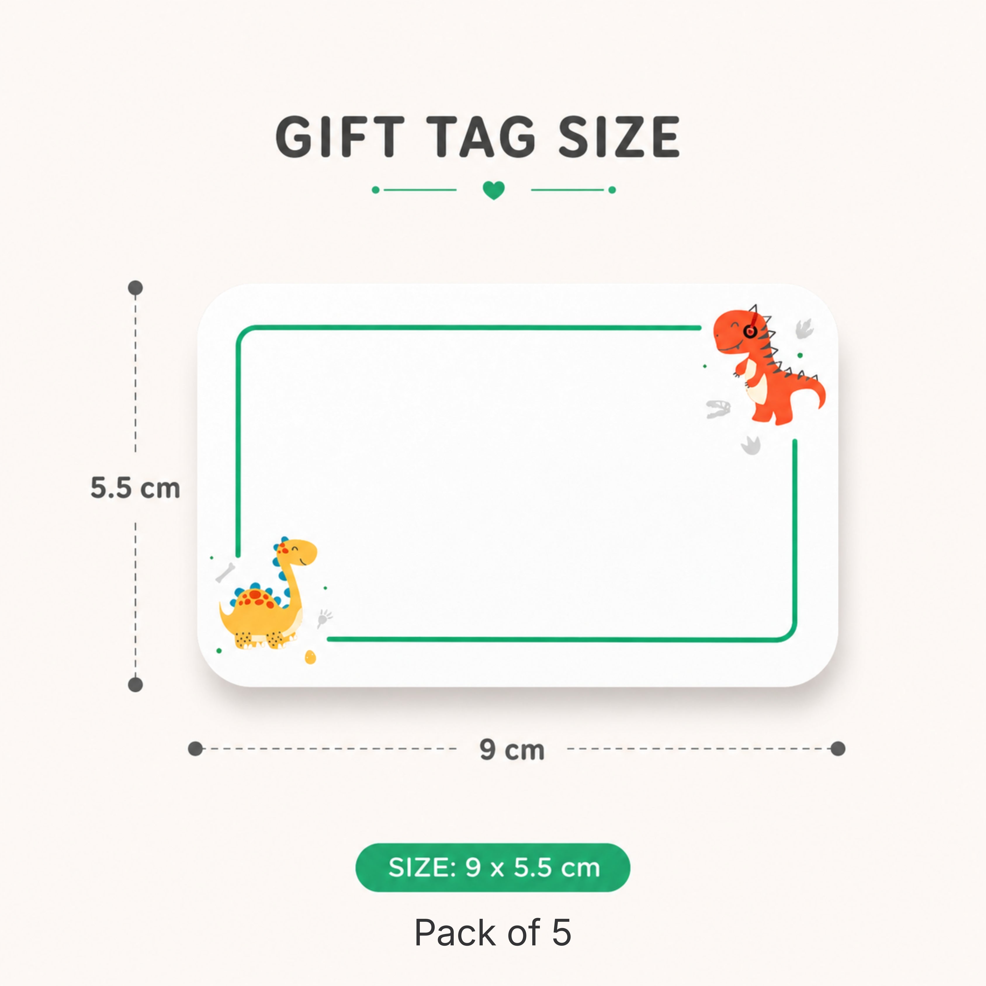 Loope Gift Tag- Dino | Loope | GI0014543