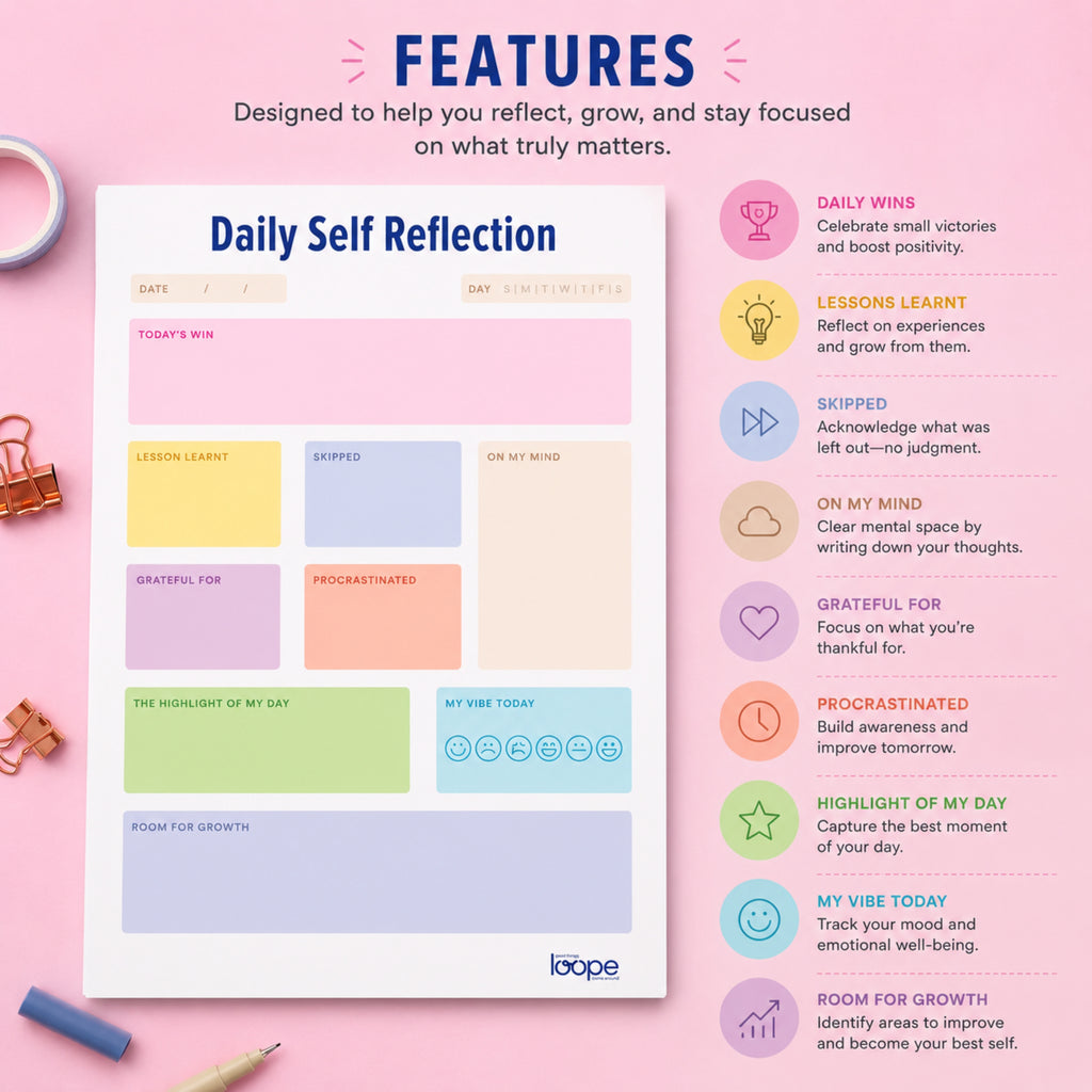 Loope Daily Self Reflection Planner