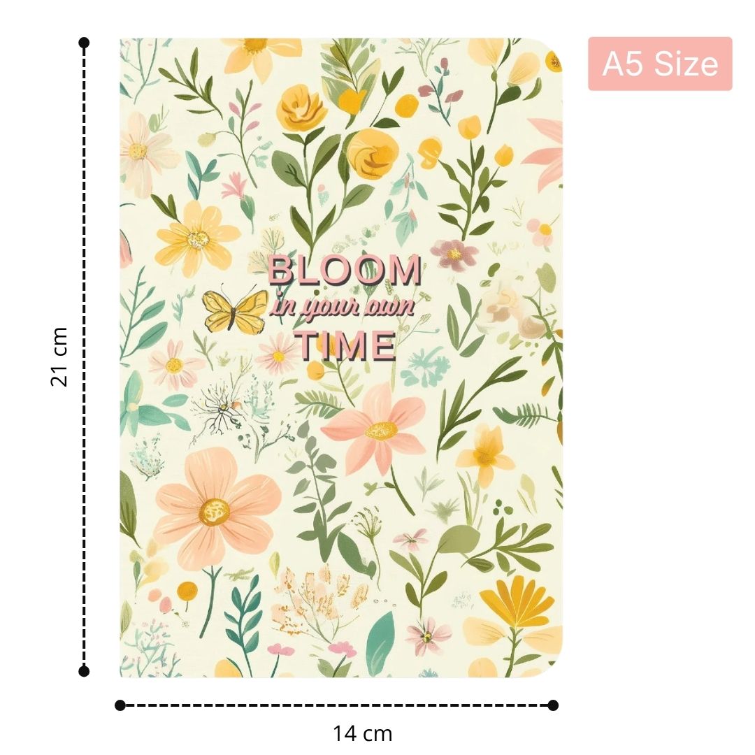 Loope  Bloom In Your Won Time Notebook - A5 | Loope | ST0067172