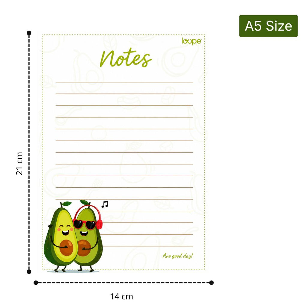 Loope Avo Good Day Notes Pad - A5