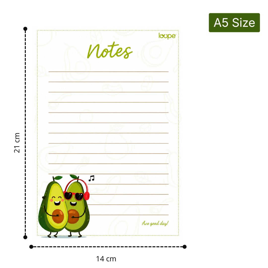 Loope Avo Good Day Notes Pad - A5 | Loope | ST0069277