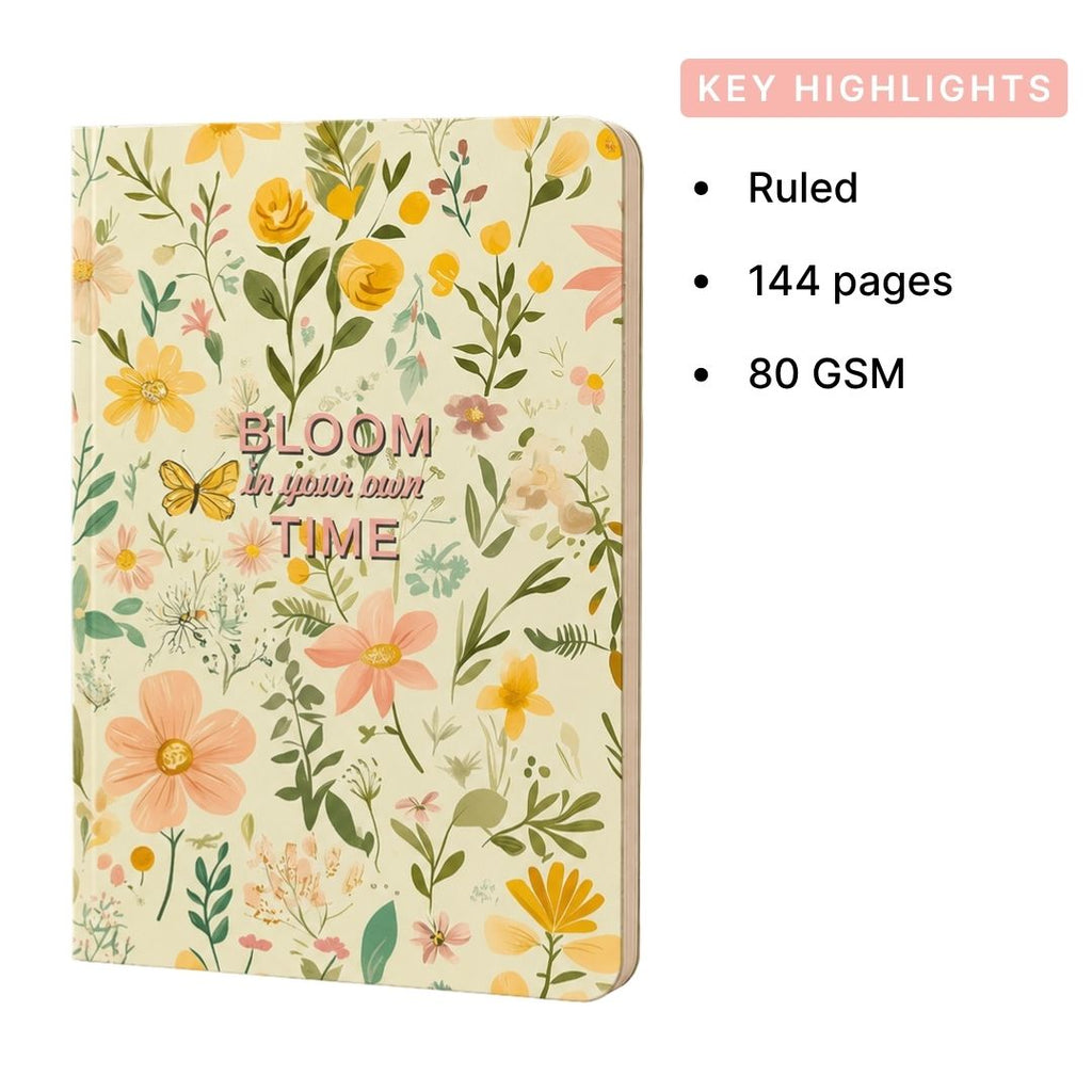 Loope  Bloom In Your Won Time Notebook - A5