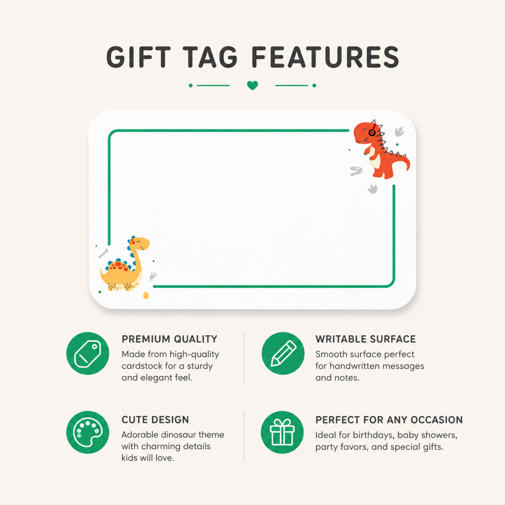 Loope Gift Tag- Dino