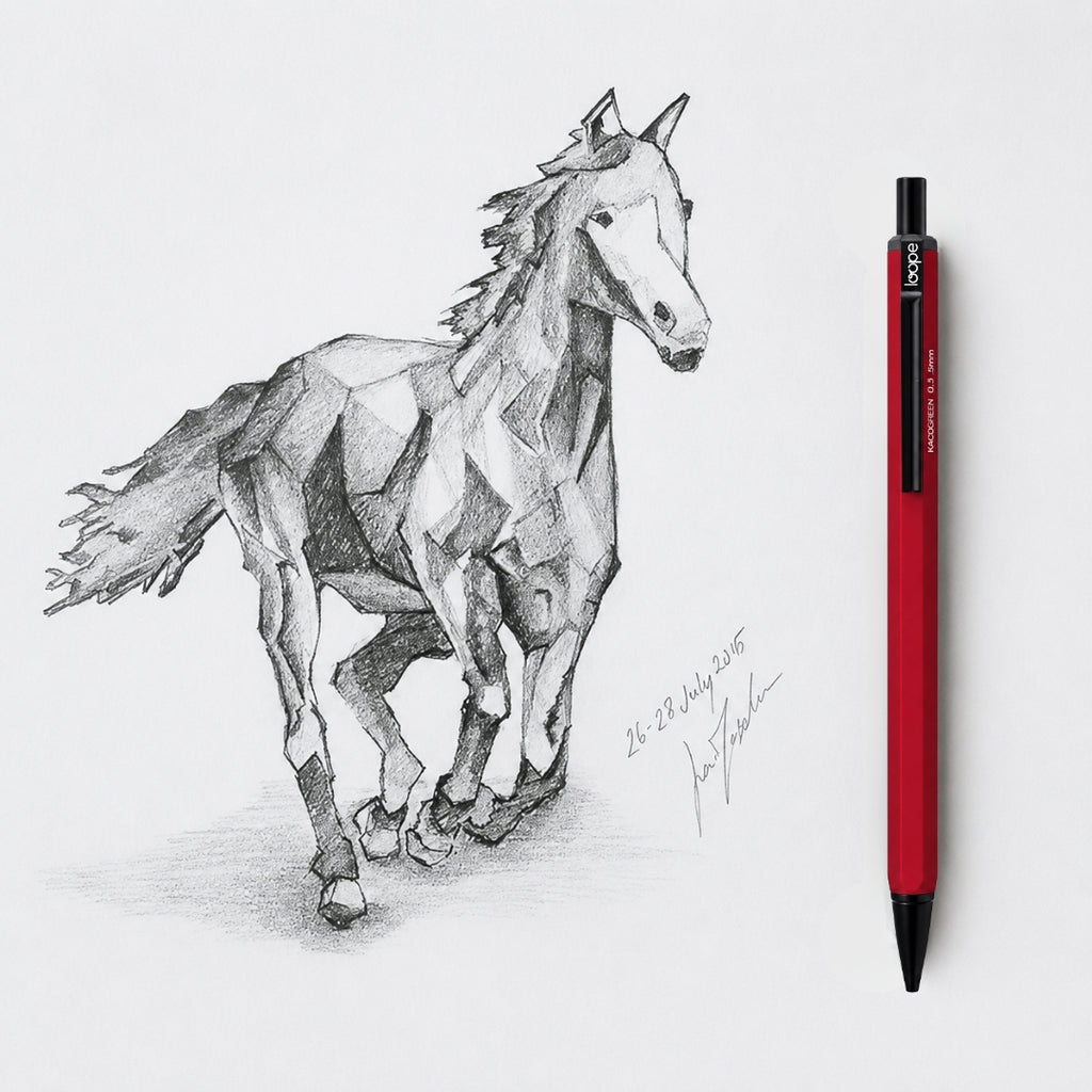 Loope Mechanical Pencil - 0.5mm- Red