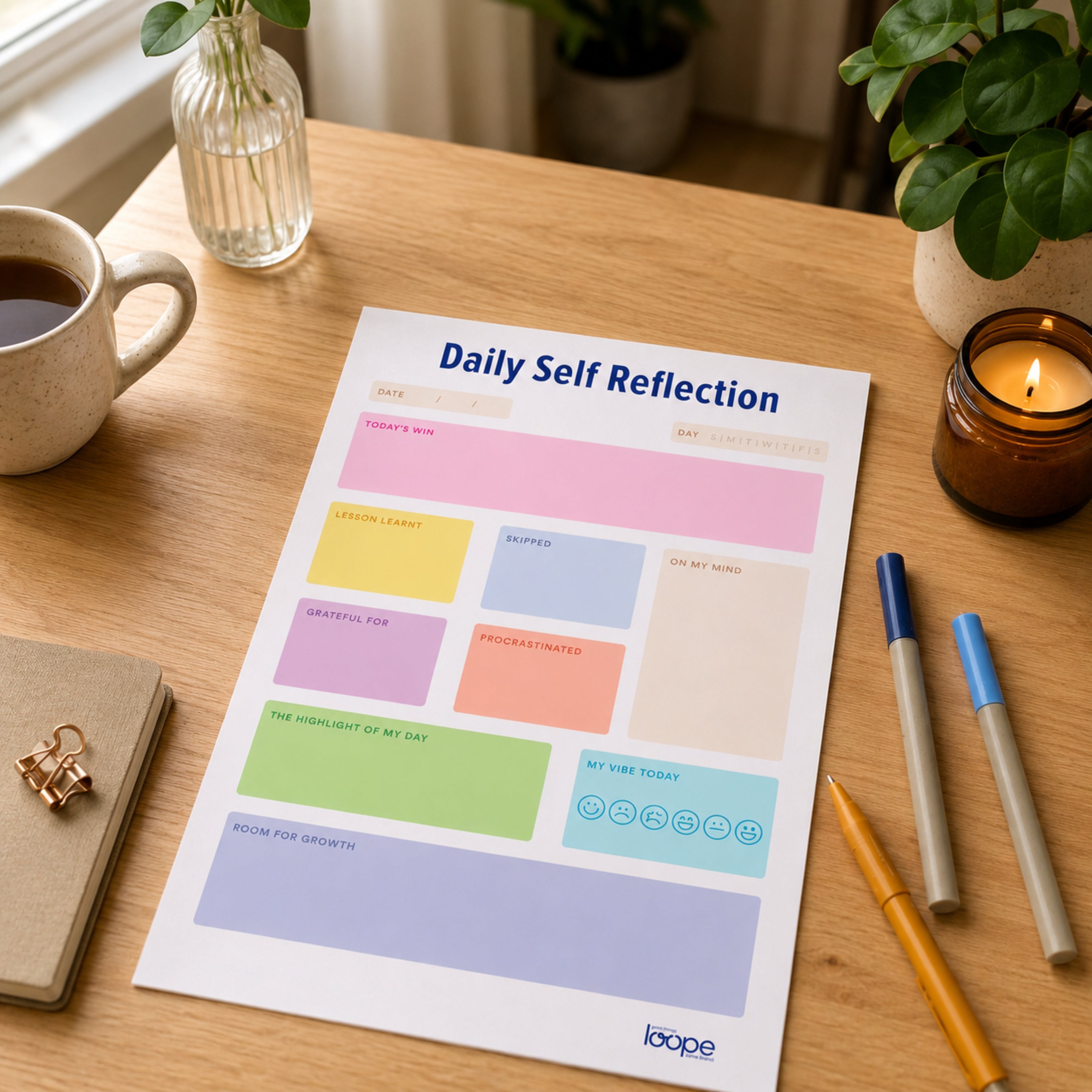 Loope Daily Self Reflection Planner | Loope | ST0067700