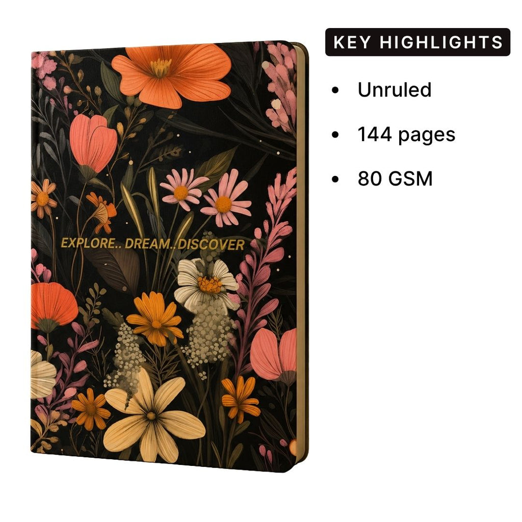Loope Unruled Notebook A6 | Explore Dream Discover