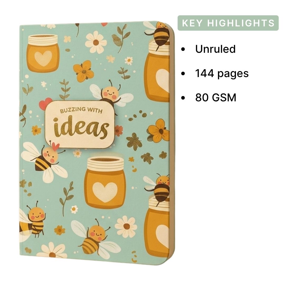 Loope Buzzing With Ideas Notebook - A5 | Loope | ST0068158