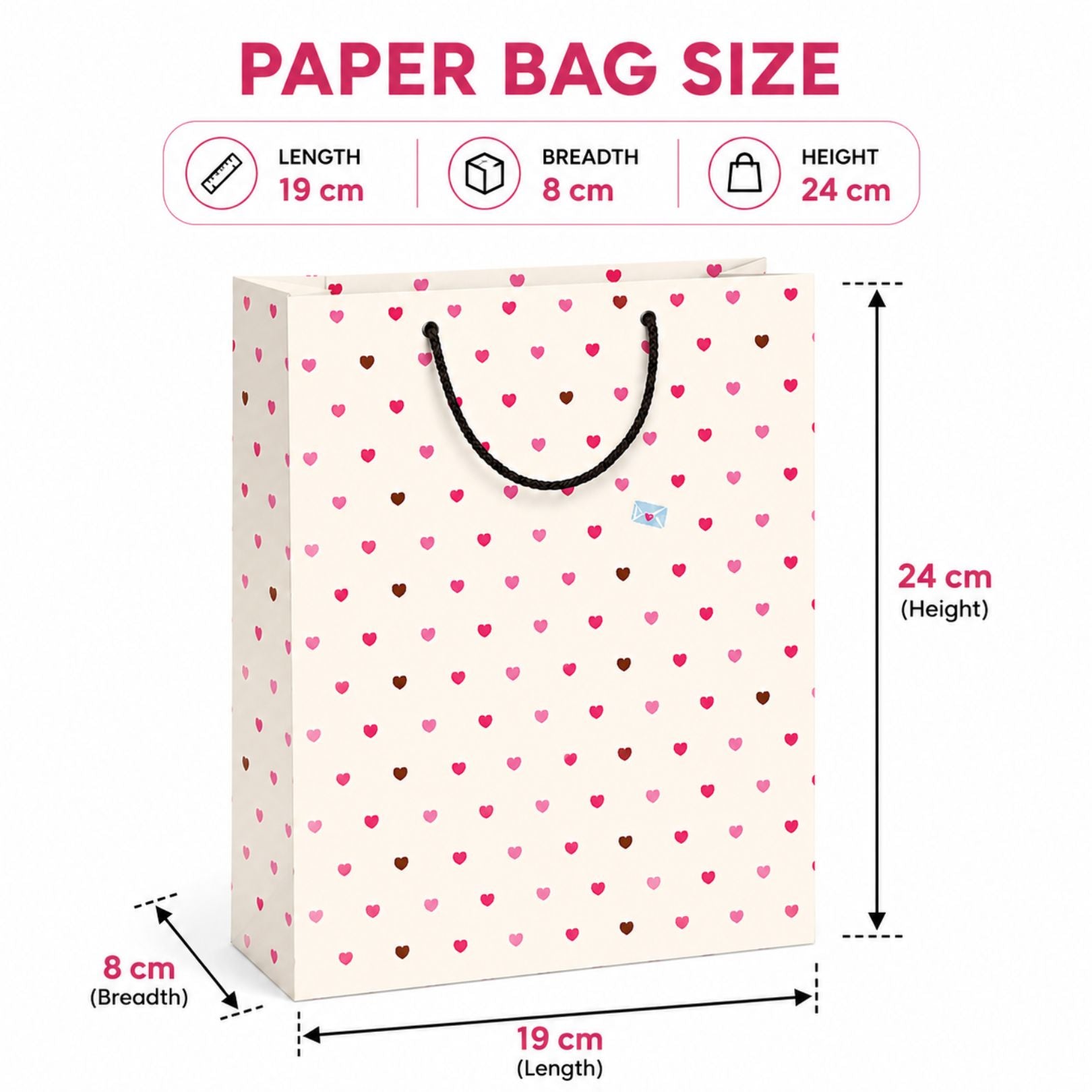 Loope Gift Bag Medium - Heart | Loope | ST0070311