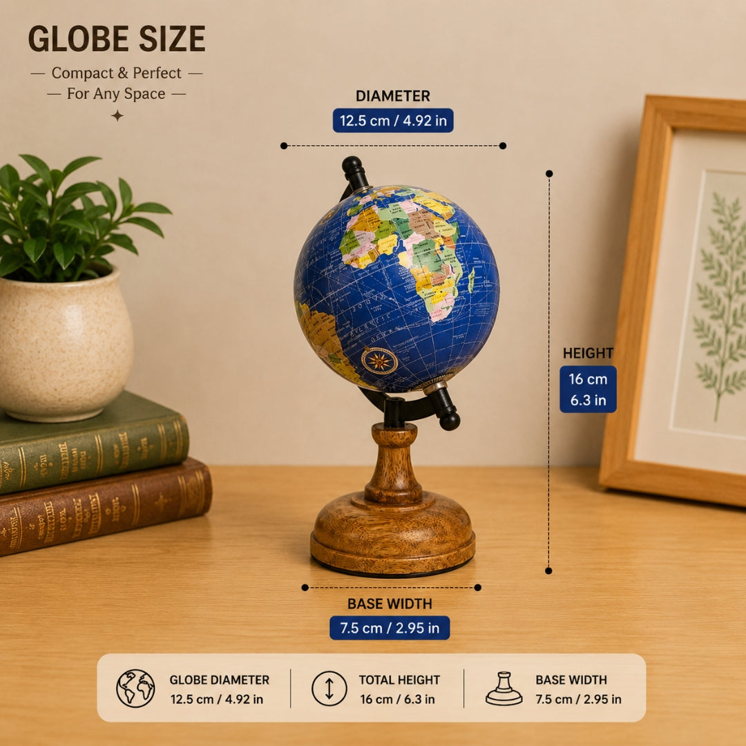 Loope Contemporary Poppy World Globe | Loope | GI0013894