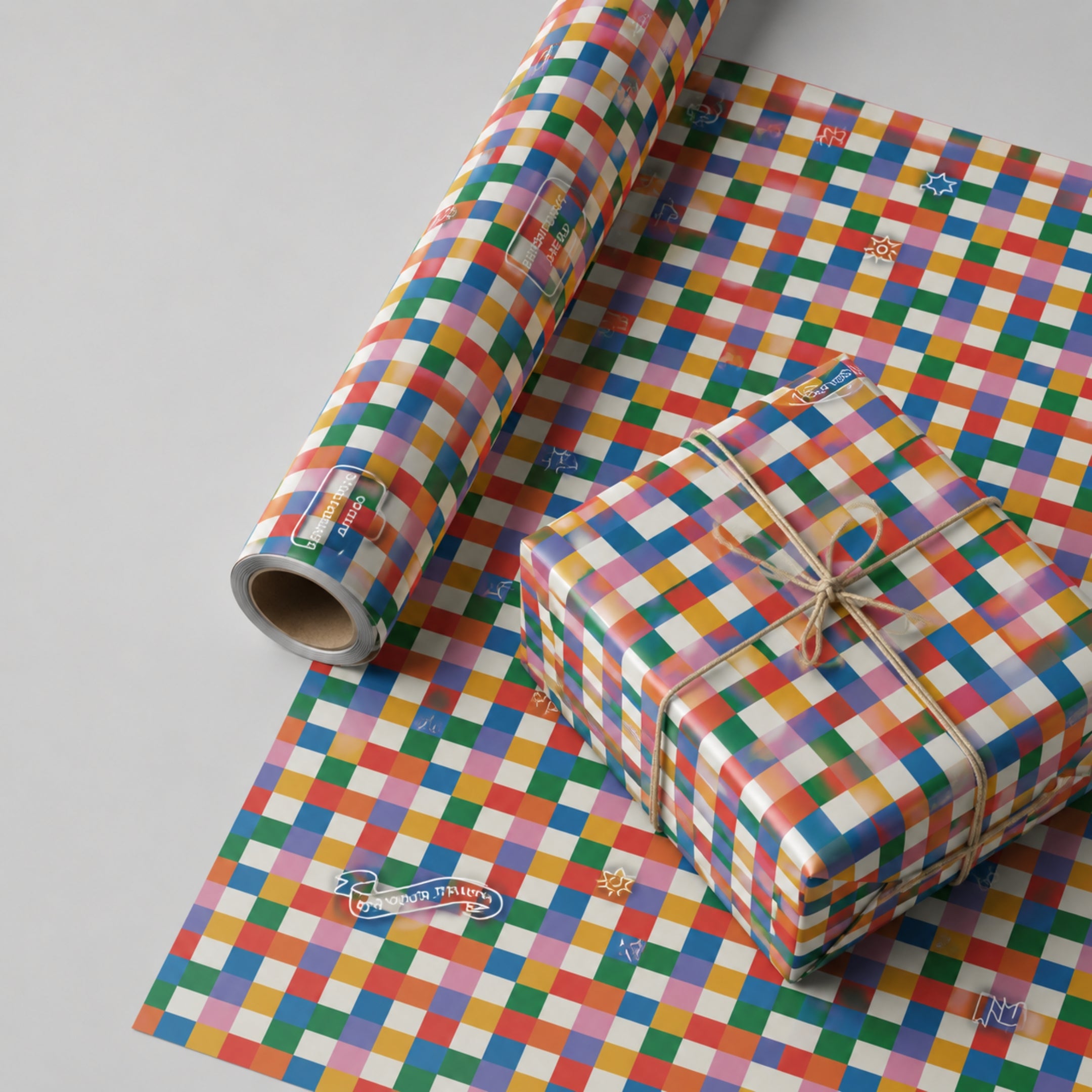 Loope Gift Wrapper - Geometric Check | Loope | GI0014257
