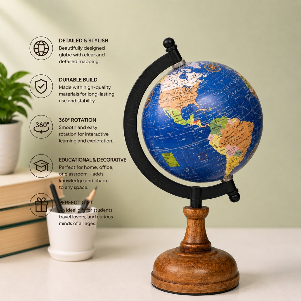 Loope Contemporary Poppy World Globe