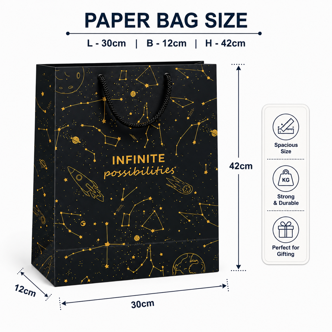 Loope Gift Bag Large - Constellation | Loope | ST0069771