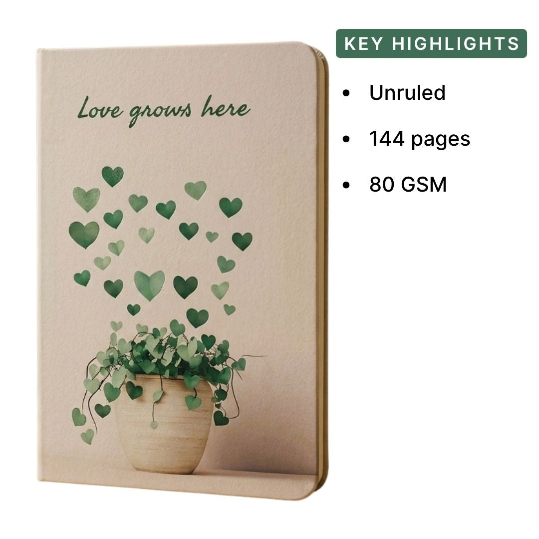 Loope Love Grows Here Notebook - A6 | Loope | ST0069429