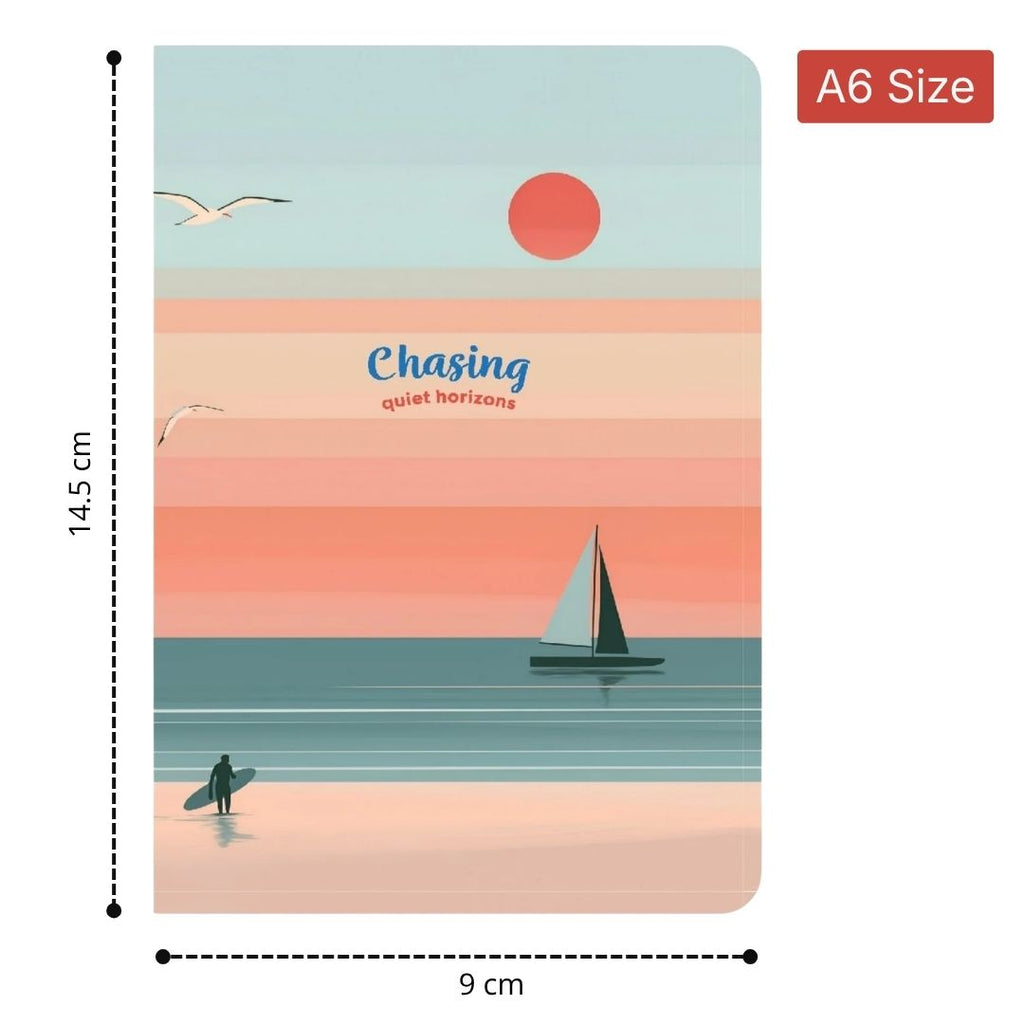 Loope Unruled Notebook A6 | Chasing Quiet Horizon