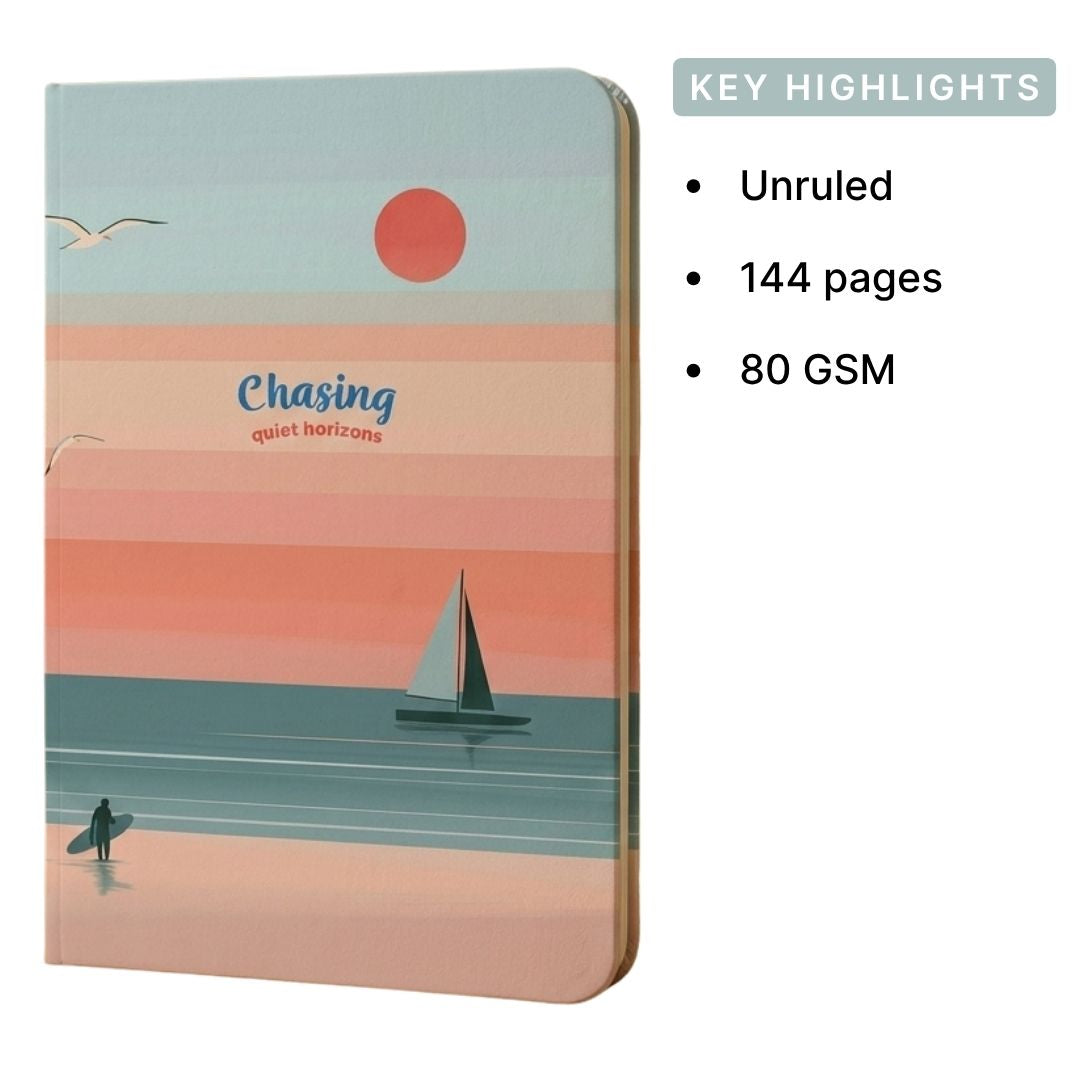 Loope Unruled Notebook A6 | Chasing Quiet Horizon | Loope | ST0069934