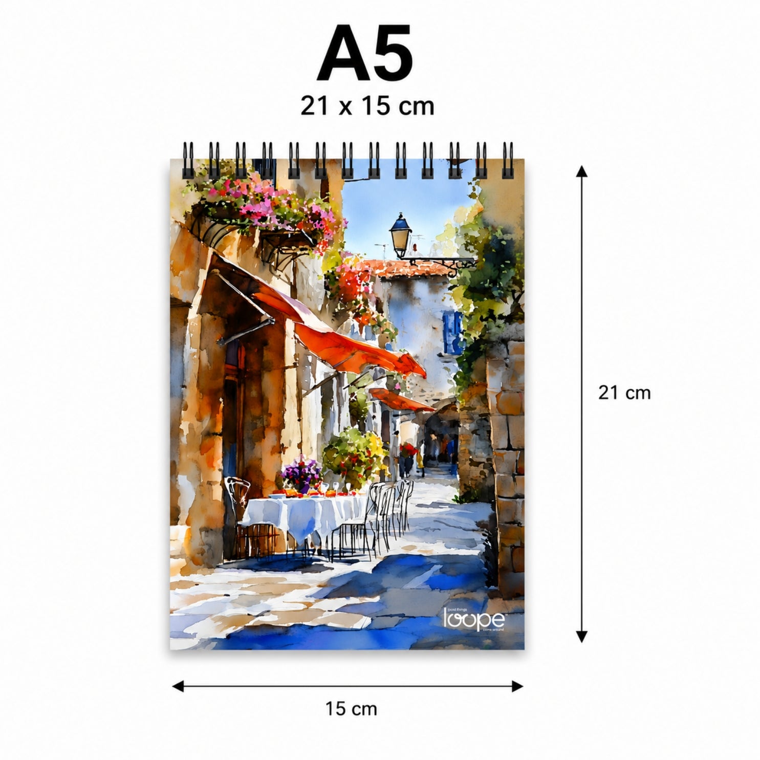 Loope A5 Sketch Pad  - Europe Street | Loope | ST0067027