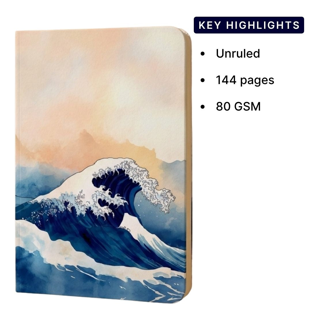 Loope A5 The Great Wave Off UV (UR) Notebook | Loope | ST0070208