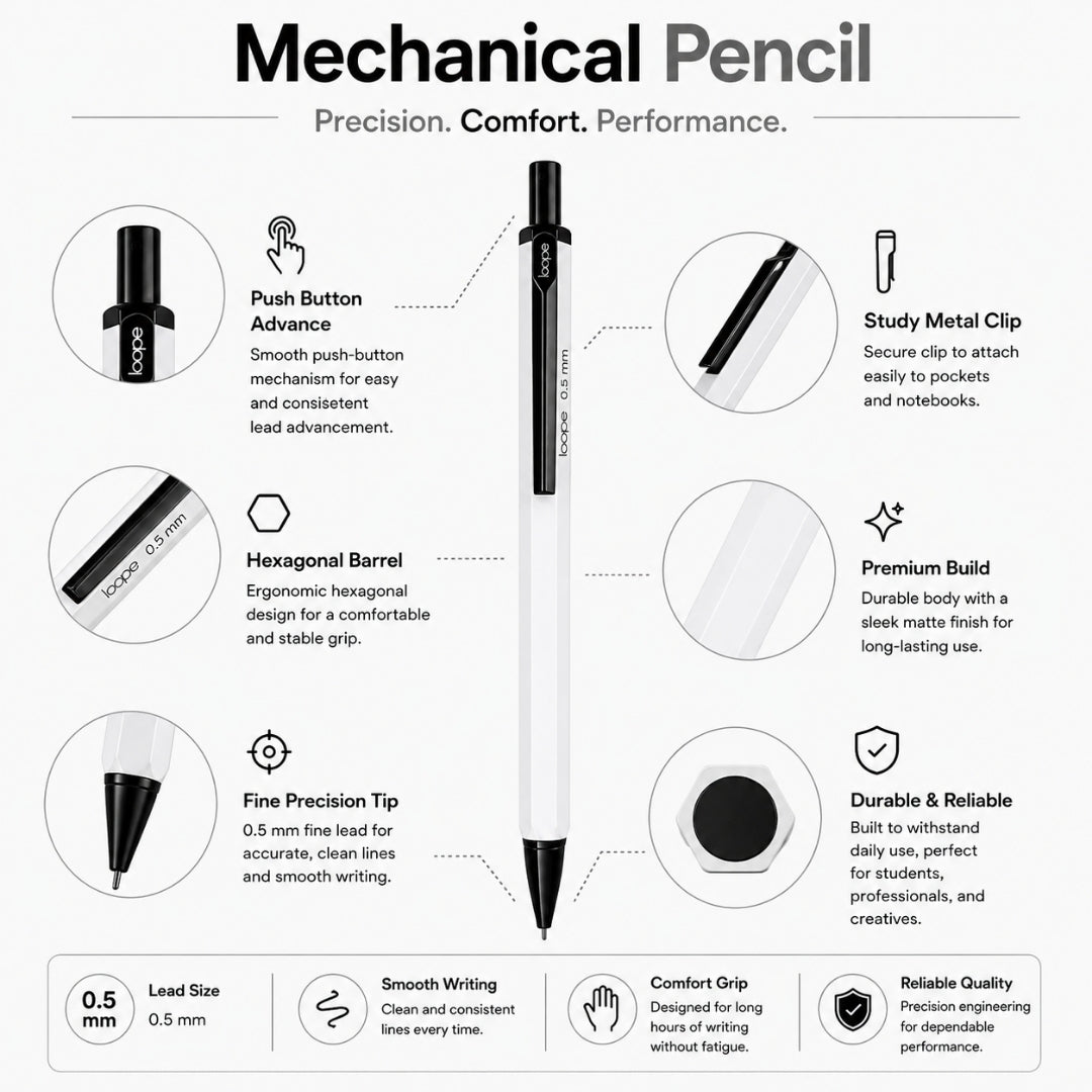 Loope Mechanical Pencil  - White | Loope | ST0068447