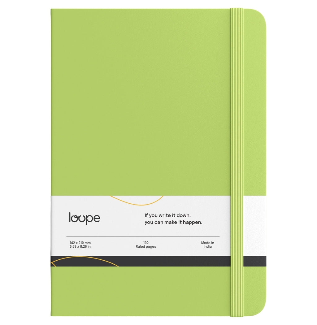 Loope Solid Notebook A6 - Avocado Green