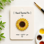 Loope Wooden Pin - Sunflower