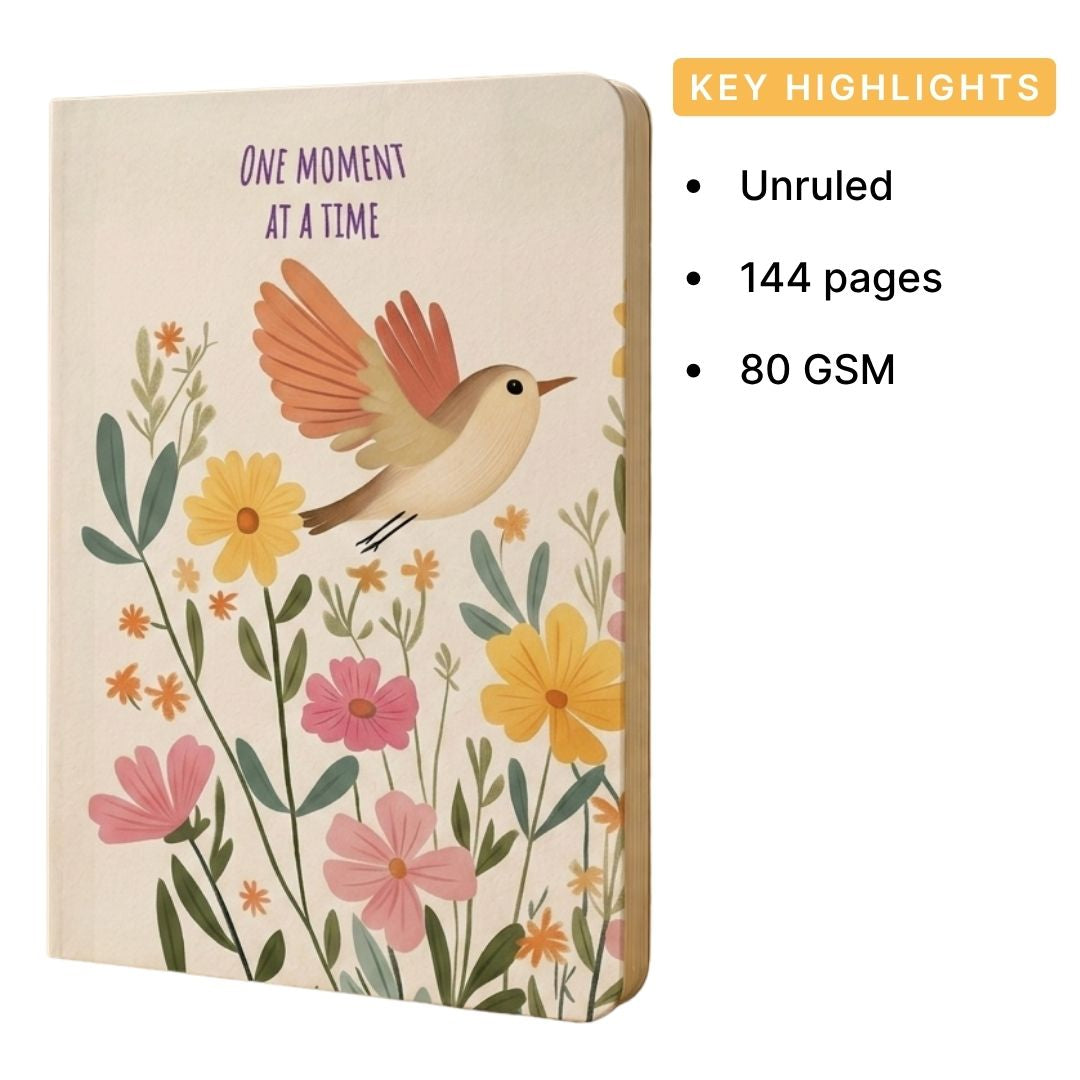 Loope Unruled Notebook A6 | One Day At A Time | Loope | ST0069939