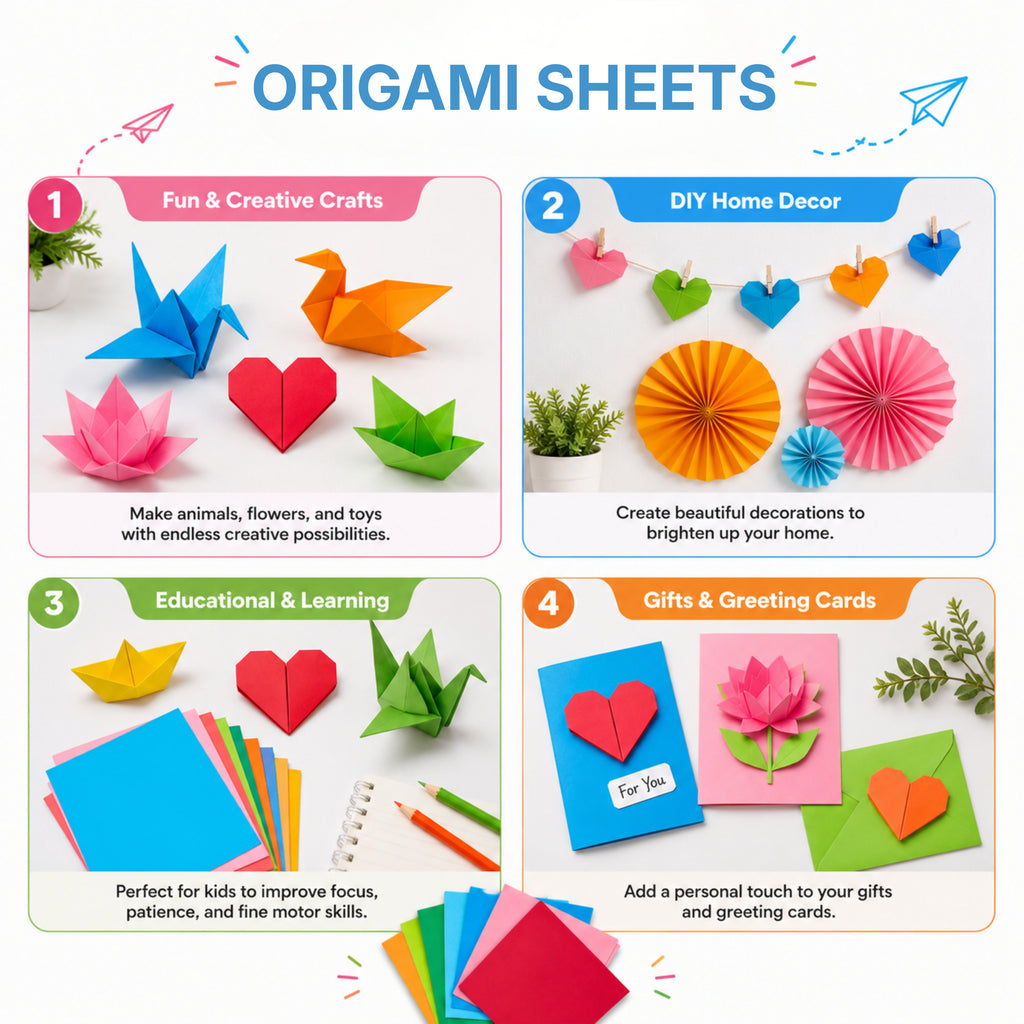 Loope Origami Sheets - 10 Colours