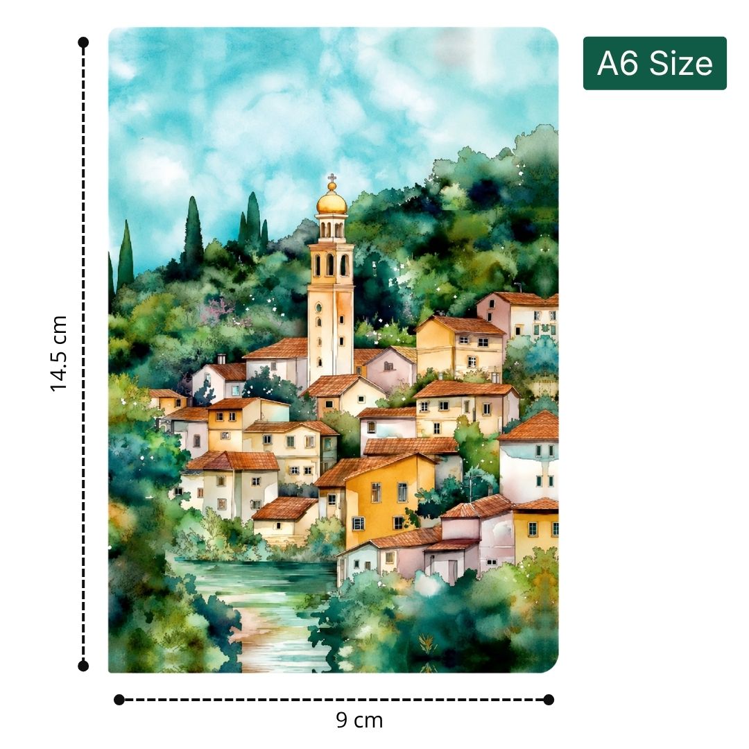 Loope Unruled Notebook A6 | Italian Country Art | Loope | ST0069937