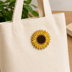 Loope Wooden Pin - Sunflower