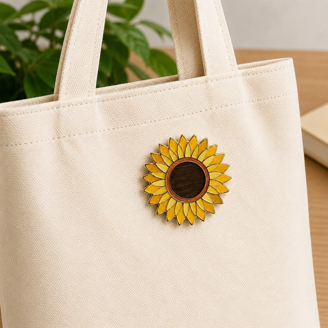 Loope Wooden Pin - Sunflower | Loope | GI0013829
