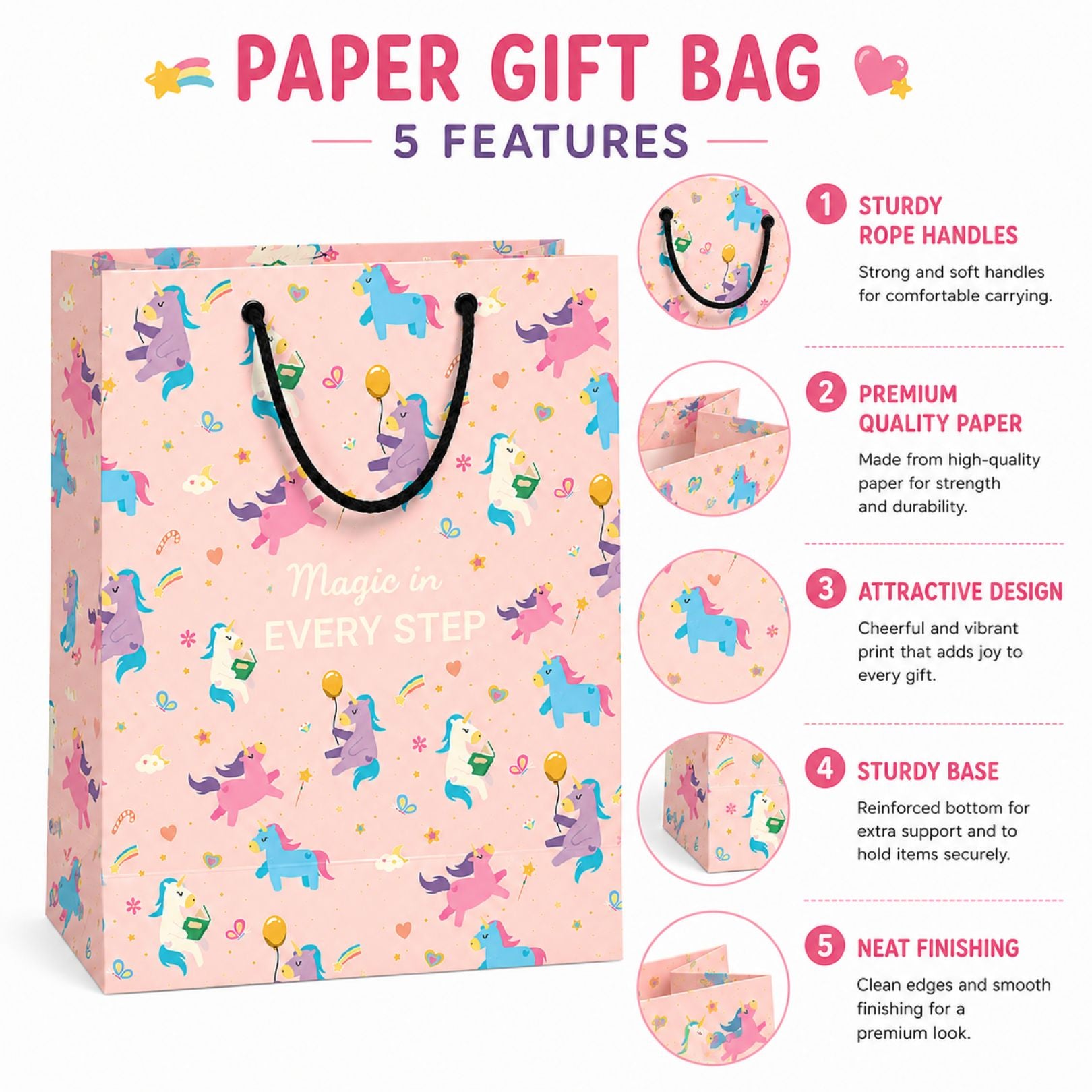 Loope Gift Bag Medium - Unicorn | Loope | ST0069578
