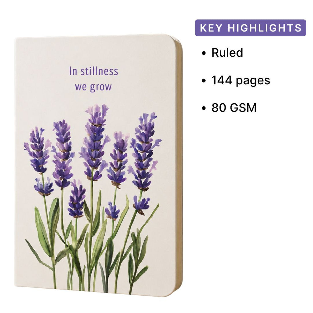 Loope In Stillness We Grow Notebook - A5