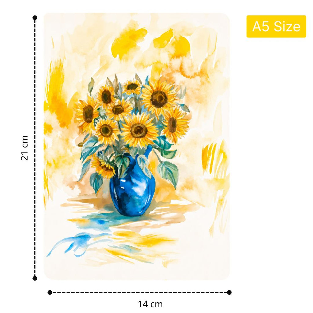 Loope Sunflower Pot Notebook - A5
