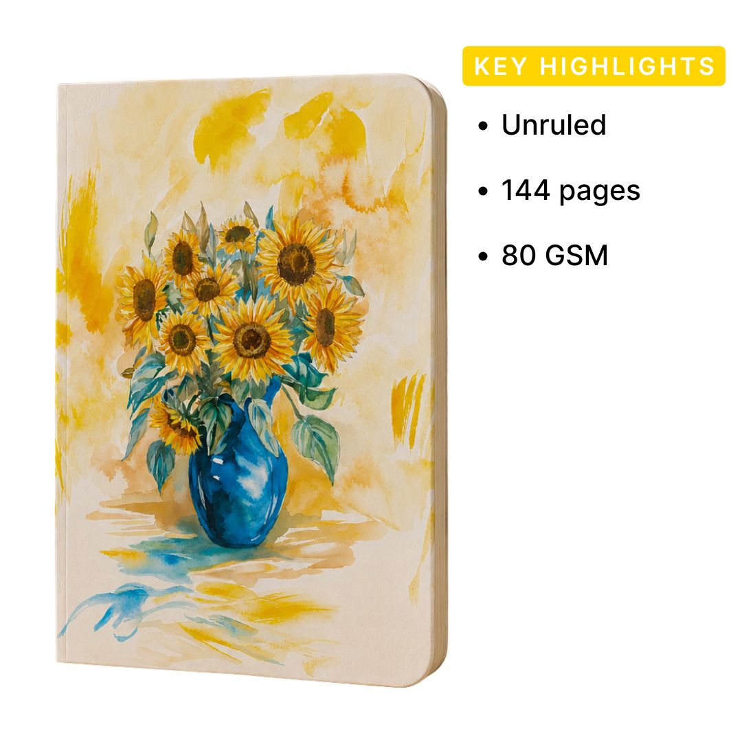 Loope Sunflower Pot Notebook - A5 | Loope | ST0069796