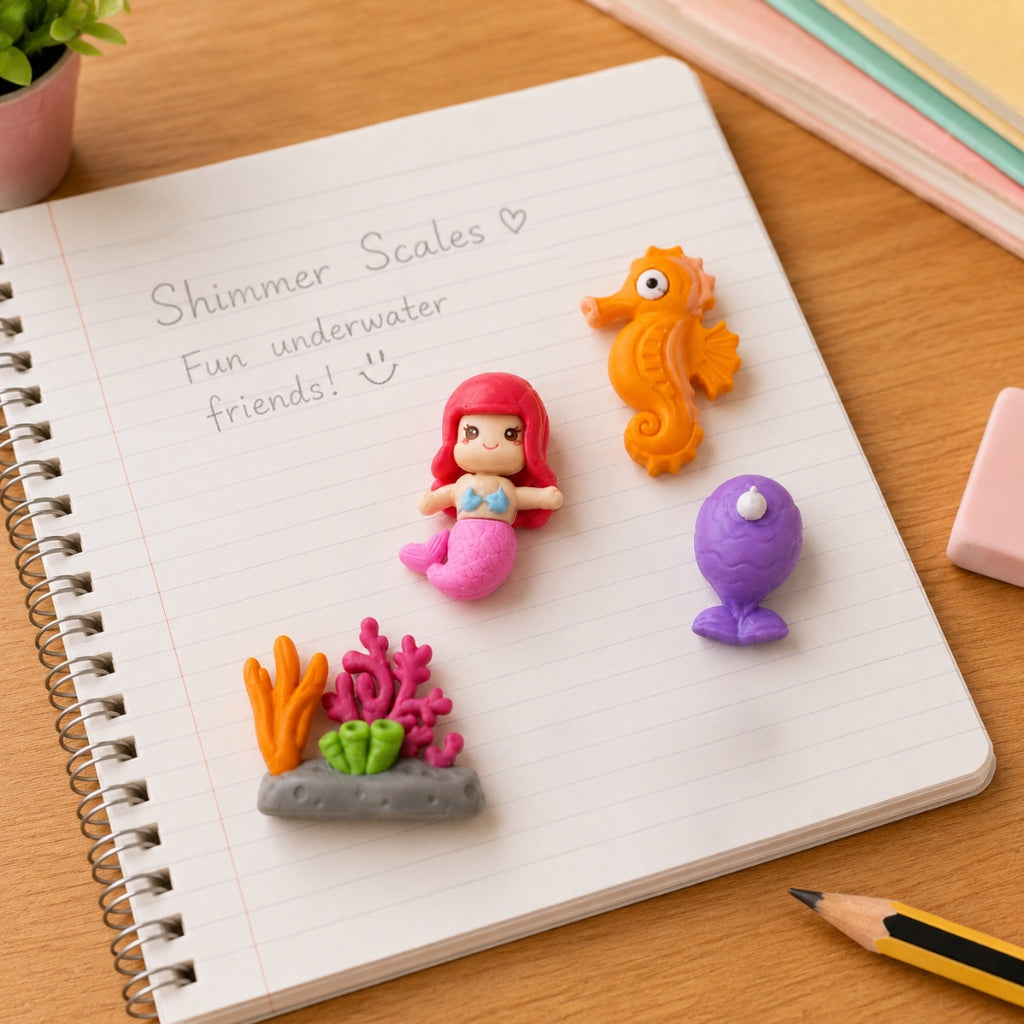 Loope Eraser - Mermaid Shape