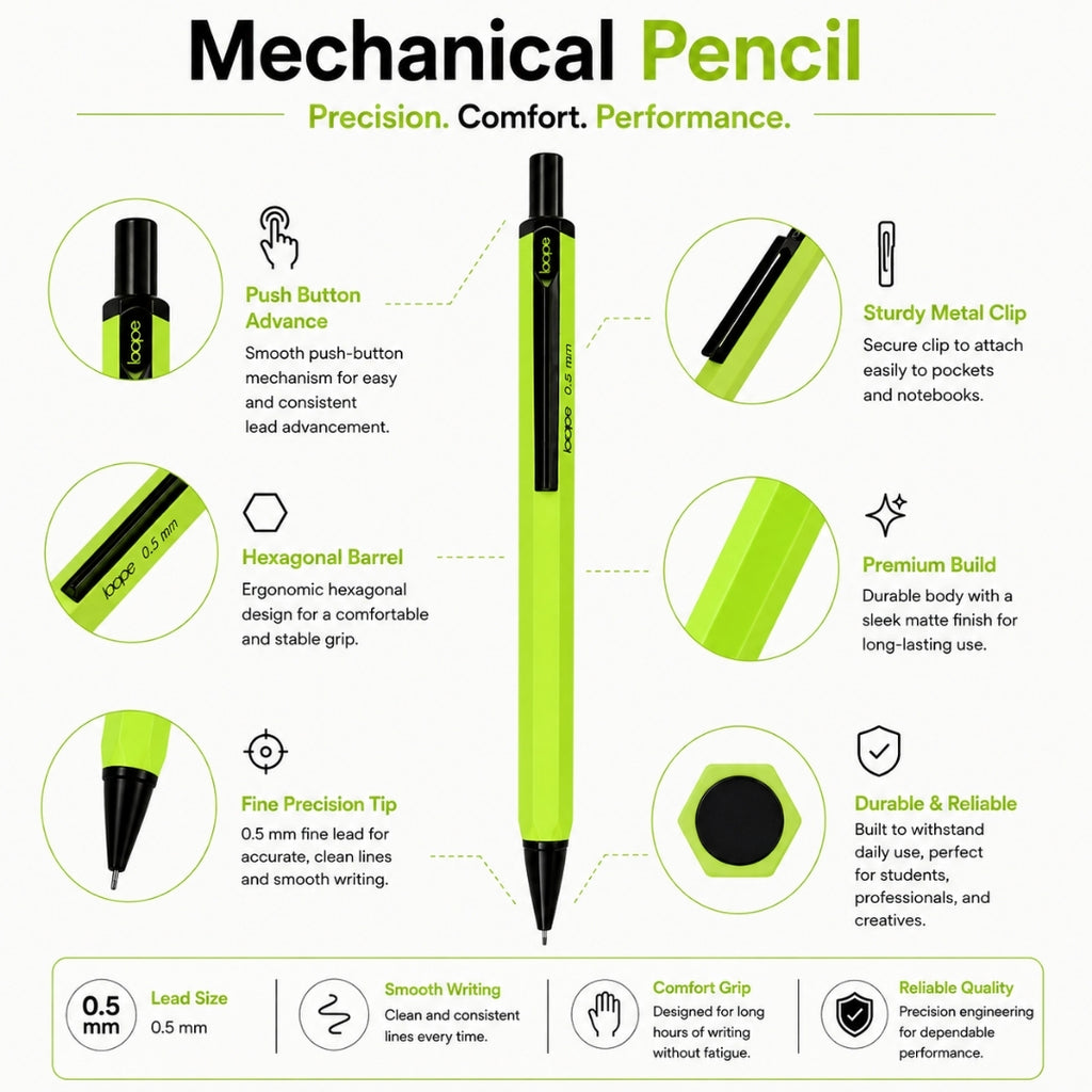 Loope Mechanical Pencil - 0.5mm- Neon