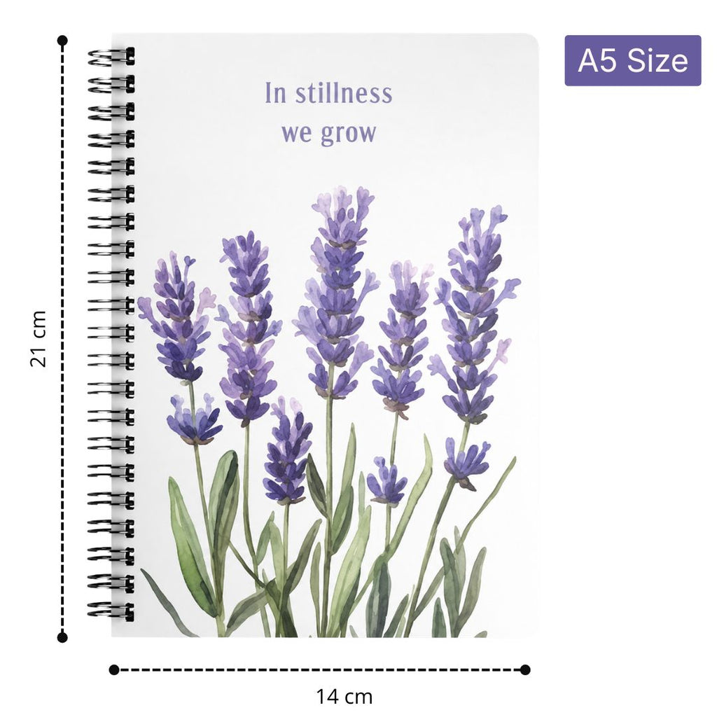 Loope Spiral Notebook A5  - In Stillness We Grow