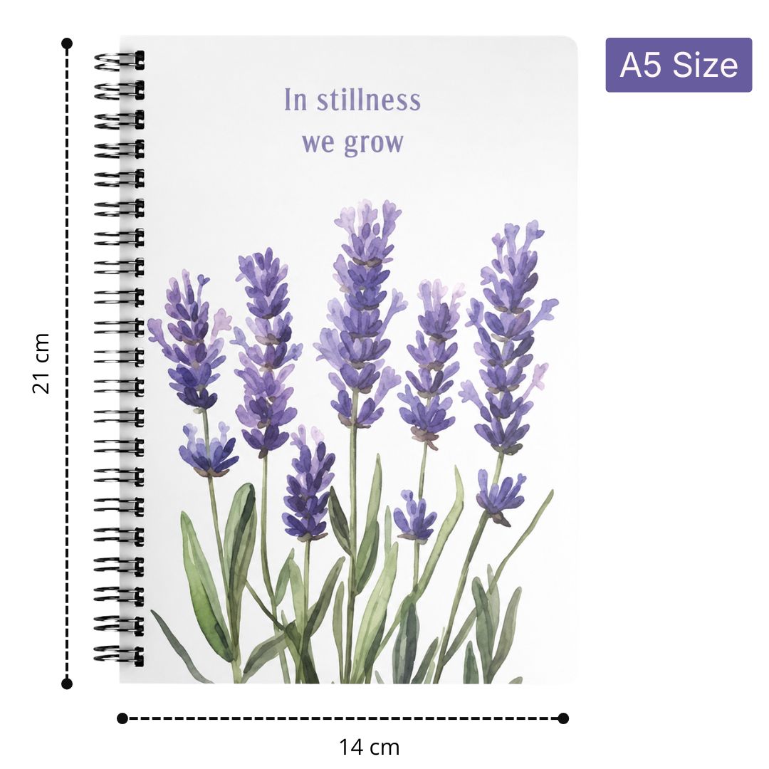 Loope Spiral Notebook A5  - In Stillness We Grow | Loope | ST0069593