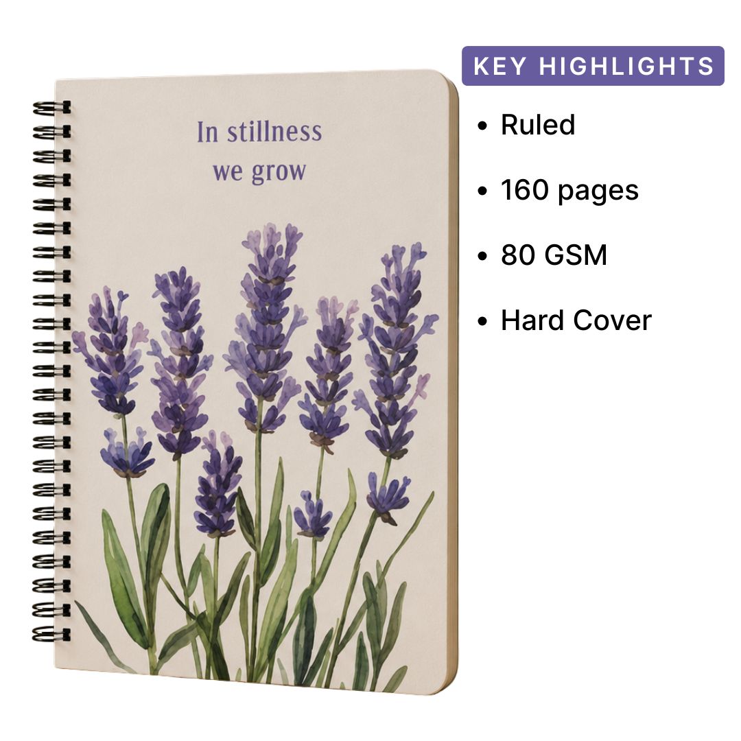 Loope Spiral Notebook A5  - In Stillness We Grow | Loope | ST0069593