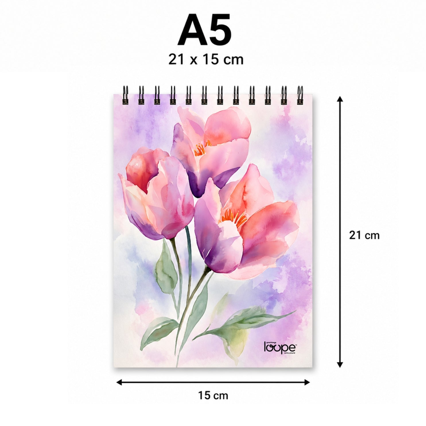 Loope A5 Sketch Pad  - Flower | Loope | ST0068199