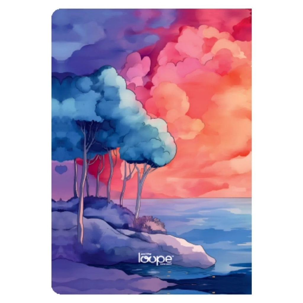 Loope Pink Cloud Foil Notebook - A6