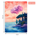 Loope Pink Cloud Foil Notebook - A6