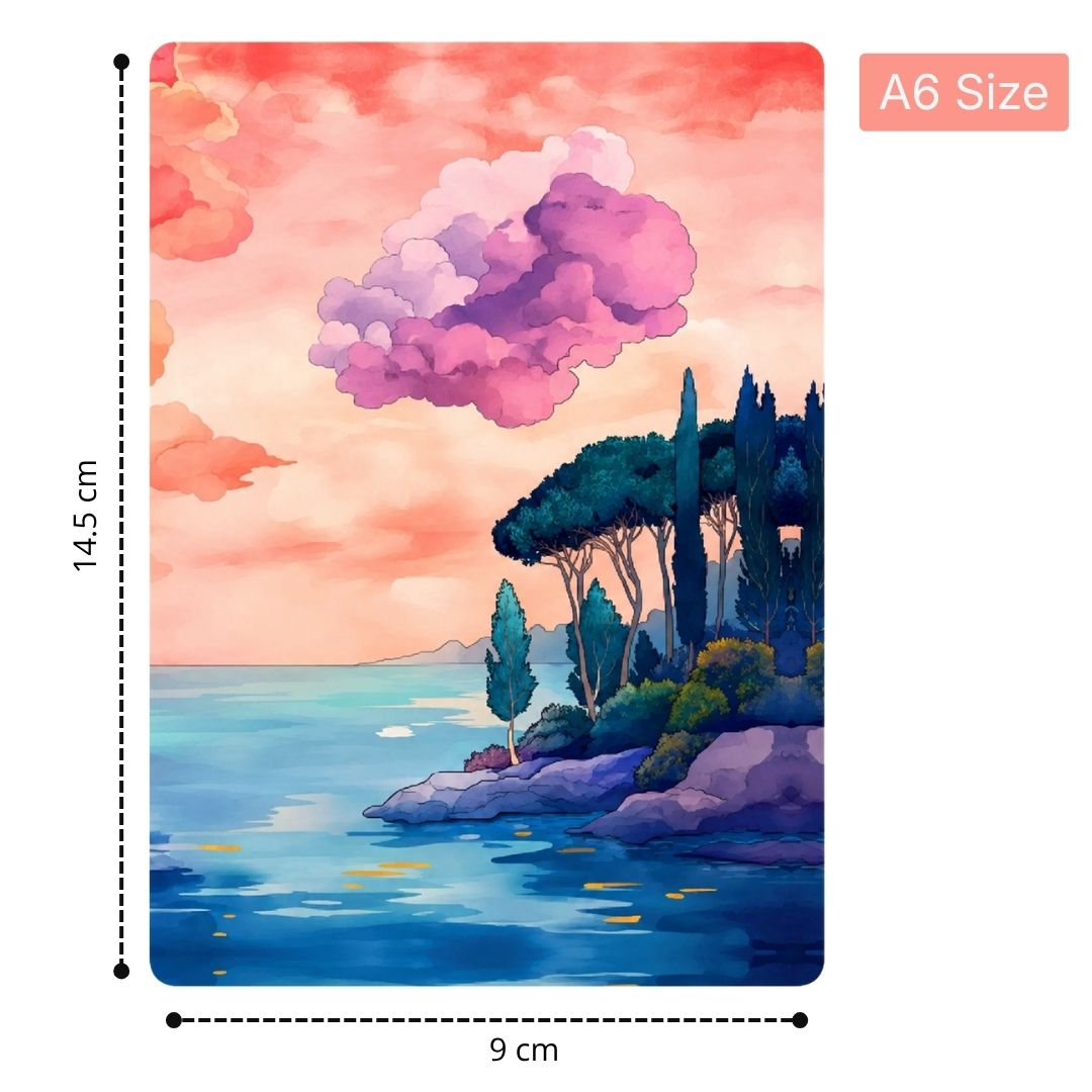 Loope Pink Cloud Foil Notebook - A6 | Loope | ST0071416