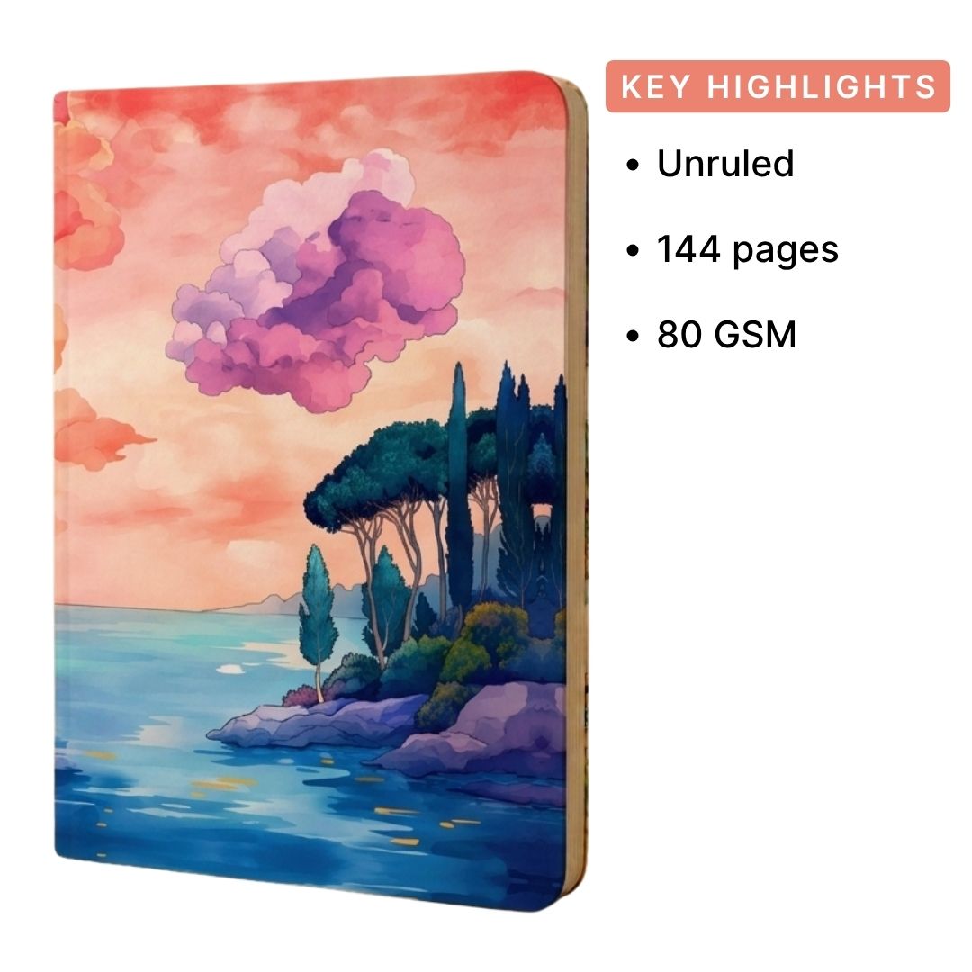 Loope Pink Cloud Foil Notebook - A6 | Loope | ST0071416