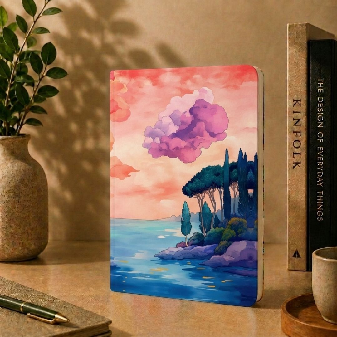 Loope Pink Cloud Foil Notebook - A6 | Loope | ST0071416
